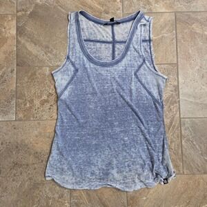 Rock &‎ Republic Blue Tie Dye Burnout Tank Top Women's Size L